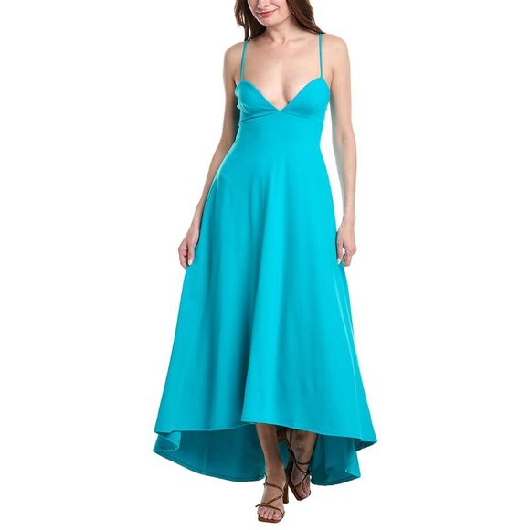 susana monaco Dresses & Skirts - Susana Monaco Womens  Sweetheart String High-Low Maxi Dress, Blue